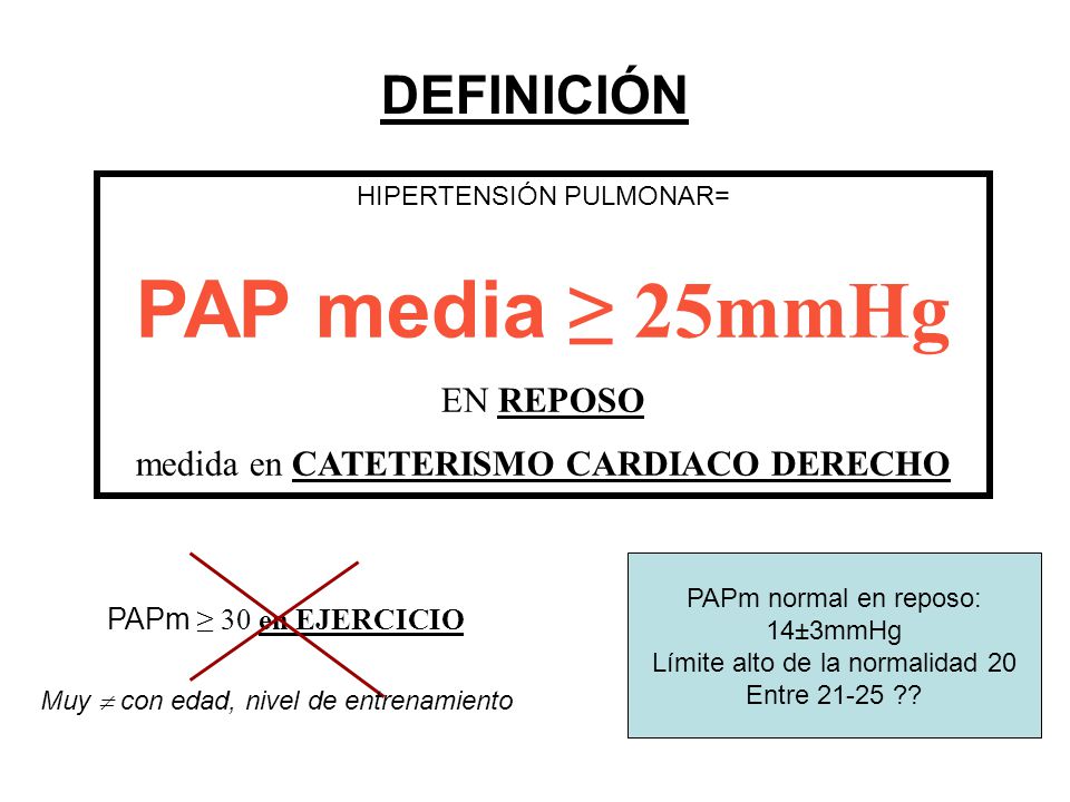 Cateterismo cardíaco hipertensión pulmonar